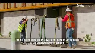 Installation of Newport Optical Tables in the University of Arizona's Grand Challenges Building