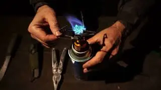 Cooking a Flashlight with fire - Astrolux S42 - Coffee break outdoor trekking - LockReview