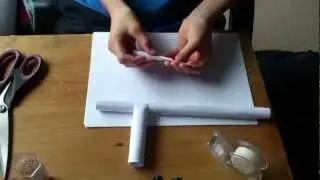 How to make a paper blow dart gun that shoots through cardboard!