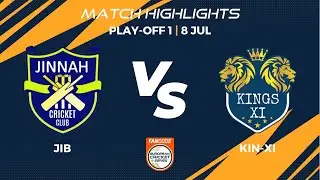 Play-off 1 - JIB vs KIN-XI | Highlights | FanCode ECS Brescia, 2022 Day 5 | ECS22.376