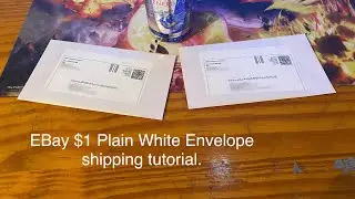 Fast & Easy Tutorial of how I ship my cards ,PWE, using Ebay&rsquo;s PWE Shipping Service