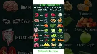 Foods That Clean Your Organs Naturally 🌿.