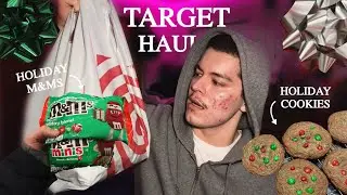 Target Haul + Baking Holiday M&M Cookies *gone wrong* | Vlogmas day 2