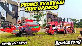 PROSES EVAKUASI TRUK SI MERAH BREWOG AUDIO 