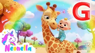 G is for Giraffe  | ABC Song for Kids | @NeonellaKids Nursery Rhymes & Kids Songs