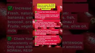 How to Lower Blood Pressure NATURALLY Without Medication After 50 🩺💓📉
