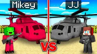 Mikey and JJ SQUID GAME Helicopter Survival Battle in Minecraft - Maizen