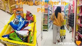 LIVING TOGETHER IN THE PH: quick grocery run plus restocking and organizing my small pantry ❤️