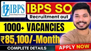IBPS SO 2025 Notification OUT🔥 | Age, Eligibility, Syllabus, Exam Date, Full Details | Apply Now