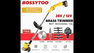 BOSSYTOO BGT-26 _Trimmer Review and Cutting Bushes Test