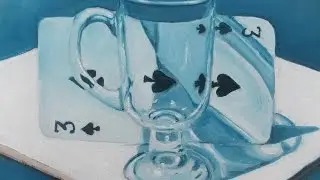 Oil Paint a Glass with only Three Oil Colors: Painting with a Limited Palette