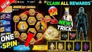 New Top Criminal Ring Spin Free Fire😨 I Free Fire New Event I Ff New Event Today I Ff New Event