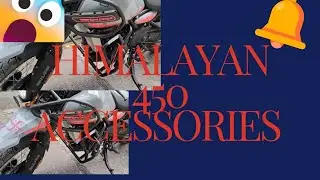 HIMALAYAN 450 ACCESSORIES FITTING||CRASH GUARD||SADDLE STAY||