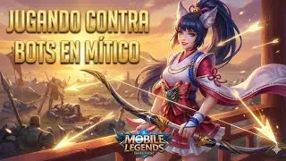 Jugando contra bots en m&iacute;tico #mobilelegends #miya #miyamitico 