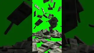 stack of money falling green screen #shorts #viral #greenscreen