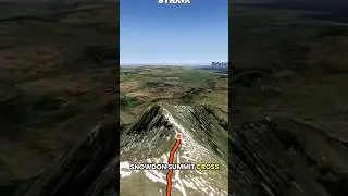 Snowdon Summit via The Llanberis Path Route Fly-Through #snowdonia #mountains #hiking #hike #uk