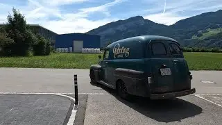Visit from our painter with his special 1950 Ford F1 Panel Truck - V8 & Automatic