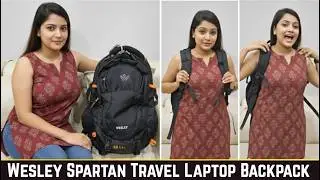Wesley Spartan Unisex Travel Hiking Laptop Bag Anti Theft Multiple hidden Pocket Review.