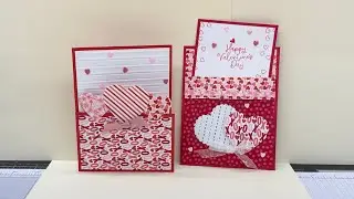 Valentine cards using the Made with love DSP 