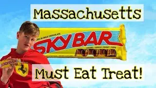 SKY BAR Candy Bar a Massachusetts Must Eat!  Factory and Review