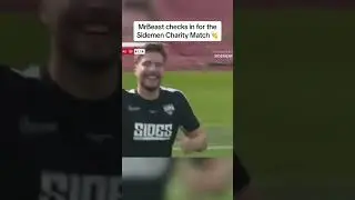 A huge applause for MrBeast checking into the Sidemen Charity Match 👏
