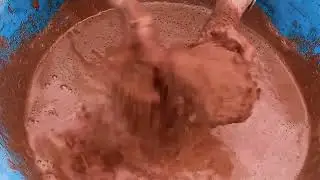 ASMR|| Pure reddirt shapes water crumbling yummy paste play 😋 satisfying 