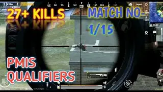 PMIS QUALIFIERS MATCH 1/15 | 27+ KILLS | TEAM PIRATES| qualified?