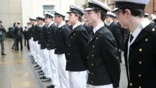 Final Dinner Day parade at the Hull Trinity House Academy's historic site on Princes Dock Street