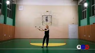 Ассоциация Ролибола. Фристайл с двумя ракетками. Горшкова Серафима, Липецк. Roliball.Taiji Rouliqiu.