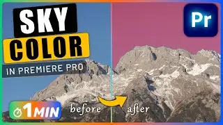 How to Change the COLOR of the SKY in Premiere Pro