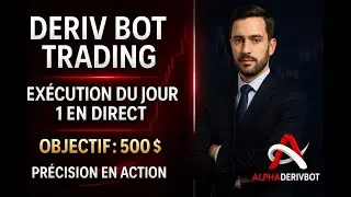 D&eacute;fi Deriv Trading 50 $ &agrave; 500 $ Jour 1 | Ex&eacute;cution Automatique Compl&egrave;te et R&eacute;sultats R&eacute;els avec