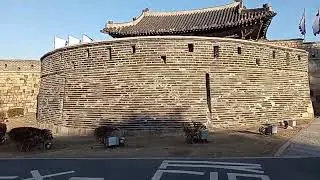 Сувон город,Suwon city, beginning. South Korea.