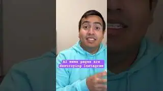 AI meme pages have to be stopped #shorts #commentary #ai #memes #reels