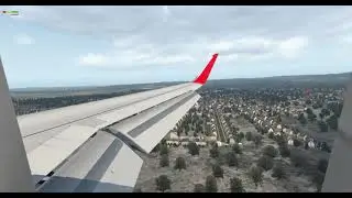 X11 Wing View Landing in Sibiu/Nagyszeben(LRSB) - 2021.02.28.