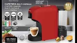 SOGO CAF-SS-7650 y CAF-SS-7655 - CAFETERA MULTI C&Aacute;PSULA | MULTI CAPSULE COFFEE MAKER 1400W