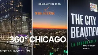 Best City View | 360 Chicago Experience | Night Walk in the City 2025 (Updated)