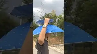 Head umbrella #rain #goodthing #outdoors
