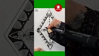 💎 Hypnotic Emerald Mandala ✨ Relaxing Zentangle Art Inspiration | Relax Drawing Club