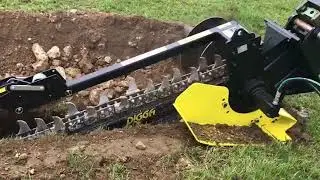 Using a Digga Trench is faster than a bucket