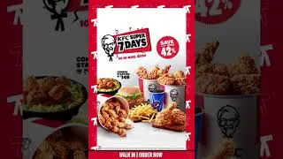 KFC Super 7 Days. Save upto 42%