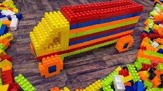 Satisfying diy block big truck/ building blocks/ block game/ ASMR