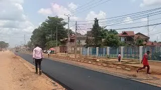 On vient d'asphalter la grande route de MbujiMayi apr&egrave;s 26 ans