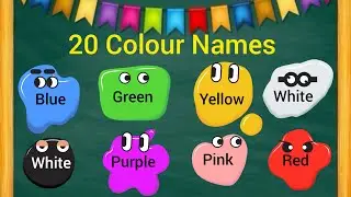 20 Colors Name for Kids in English and Hindi | Learn Colors with Pictures & Pronunciation