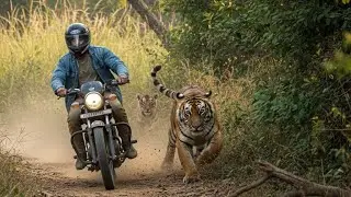 Two Dangerous Tigers Chased Him Through the Jungle | Unreal Footage | Tiger Attack | Wildlife 