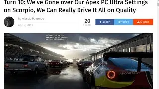 Turn 10 confirms Forza 6 Apex PC Ultra Settings on Scorpio  + comparison footage [4k]