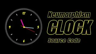 JavaScript Web Analog Clock  CSS Neumorphism Working Analog Clock UI Design.