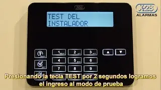 Ingreso al modo test mediante el SCANNER - X-28 ALARMAS