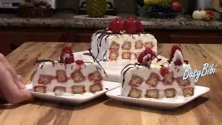 Самый Простой Торт-Мороженое✶Semifreddo -inspired Easy Ice Cream Cake✶Asan Dondurma Tort (Ep.19)