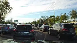 Driving through Land O' Lakes, Florida