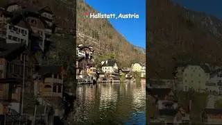 Hallstatt, A Fairytale Village in Real Life ✨#hallstatt #travelshorts #snowmountain